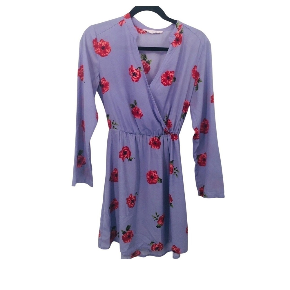 All in favor Women's purple floral dress  size S